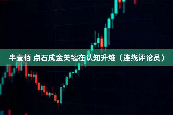 牛壹佰 点石成金关键在认知升维（连线评论员）